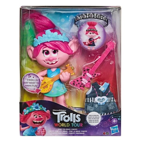 DreamWorks Trolls World Tour Pop-to-Rock Poppy by Hasbro